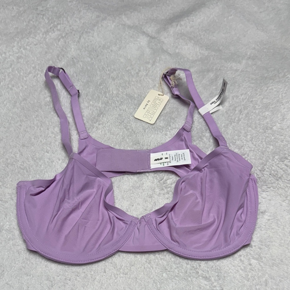 Aerie Lavender SMOOTHEZ Bra